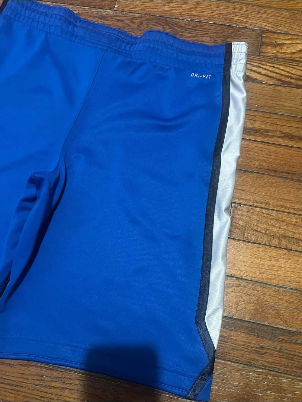 Nike Royal Blue Performance Shorts with White Accents size S men basketball
